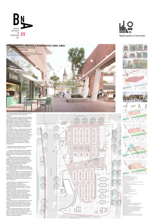 Regenerarea urbană a zonei Pieţei Cibin, Sibiu Concurs international